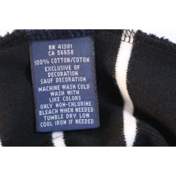 Ralph Lauren Women's Black & White Striped Scoop Neck T-Shirt Size S/P Cotton - Picture 5 of 10